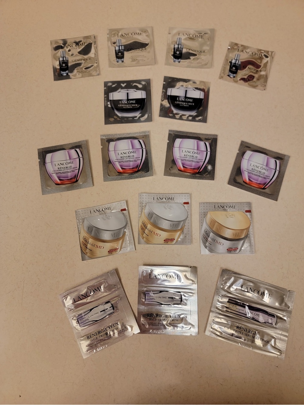 Lancome Assorted Skincare Sample Pack of 16 - Lotions & Serums